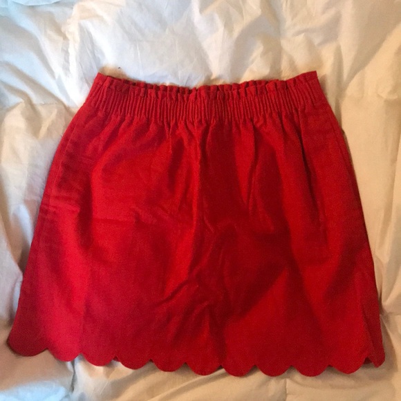 J. Crew Dresses & Skirts - NWOT J.Crew Scalloped Linen-Cotton Skirt